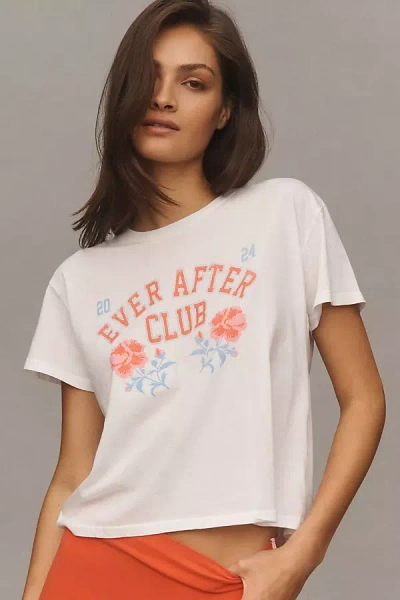 Girl Dangerous Ever After Club Graphic Tee In White