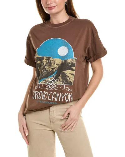 Girl Dangerous Grand Canyon Western T-shirt In Brown
