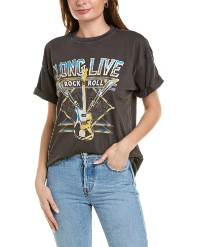 Girl Dangerous Long Live Rock & Roll T-shirt In Black