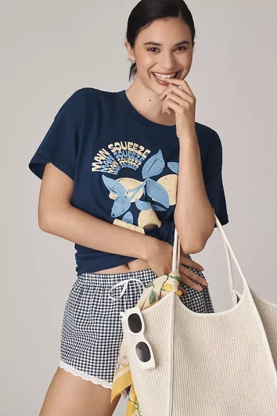 Girl Dangerous Main Squeeze Graphic Tee In Blue
