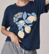 Girl Dangerous Main Squeeze Graphic Tee In Navy In Blue