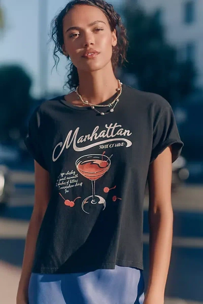 Girl Dangerous Manhattan Graphic Tee In Black