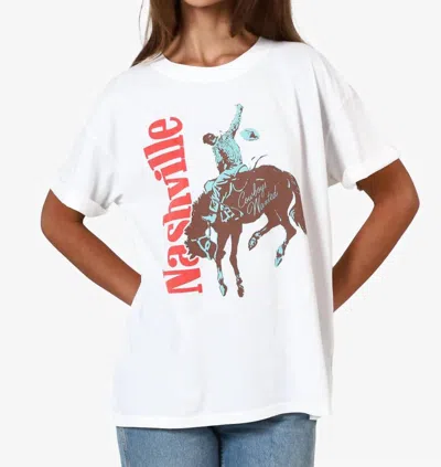 Girl Dangerous Nashville Cowboy Tee In White