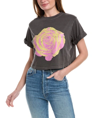 Girl Dangerous Rose Gradient T-shirt In Black