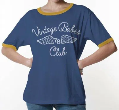 Girl Dangerous Vintage Babes Tee In Blue