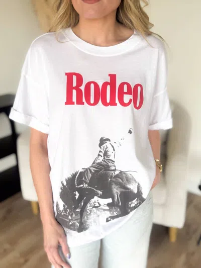 Girl Dangerous Wren Rodeo Graphic Tee In White