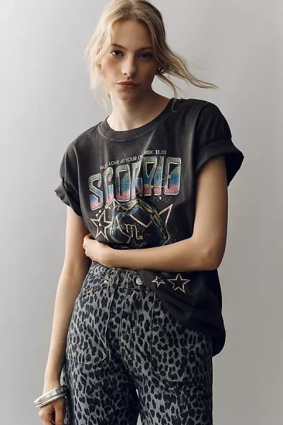 Girl Dangerous Zodiac Tee In Black