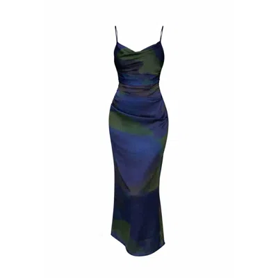 Girl In Mind Women's Molly Slip Midi Dress Blue