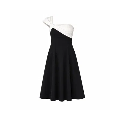 Girl In Mind Women's Valerie One Shoulder Midi Dress Black