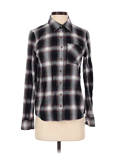Pre-owned Girl Krazy Long Sleeve Button Down Shirt In Black
