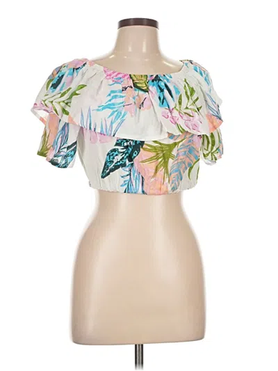 Pre-owned Girl Soul Short Sleeve Blouse In Pink