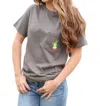 Girl Tribe Co. You're A Mean One T-shirt In Charcoal In Pink