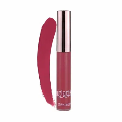 Girlactik Ladies Long Lasting Matte Lip Paint Liquid Lipstick Liquid 1 oz Babe - Bright Cranberry Ma In Red