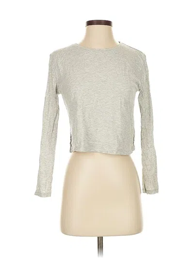 Pre-owned Girlfriend Collective 3/4 Sleeve T-shirt In Gray