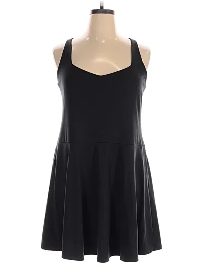 Pre-owned Girlfriend Collective Active Dress In Black