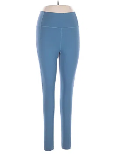 Pre-owned Girlfriend Collective Active Pants In Blue