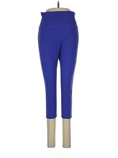 Pre-owned Girlfriend Collective Active Pants In Blue