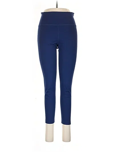 Pre-owned Girlfriend Collective Active Pants In Blue
