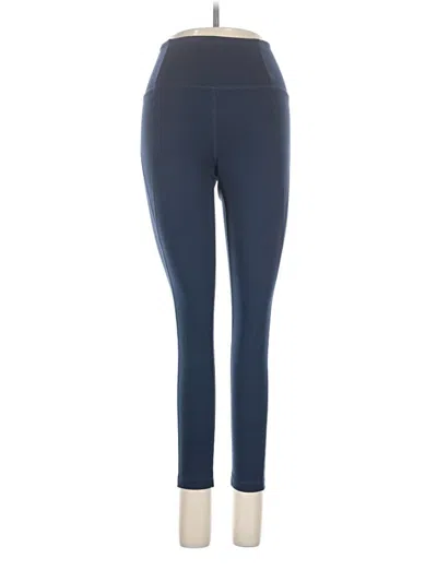 Pre-owned Girlfriend Collective Active Pants In Blue