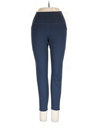 Pre-owned Girlfriend Collective Active Pants In Blue