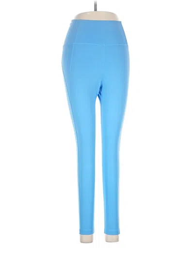 Pre-owned Girlfriend Collective Active Pants In Blue