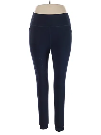 Pre-owned Girlfriend Collective Active Pants In Blue