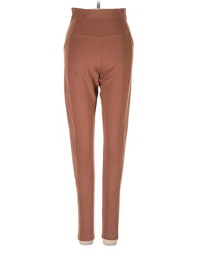 Pre-owned Girlfriend Collective Active Pants In Brown