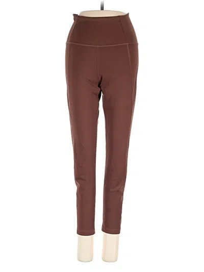 Pre-owned Girlfriend Collective Active Pants In Brown