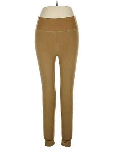 Pre-owned Girlfriend Collective Active Pants In Brown