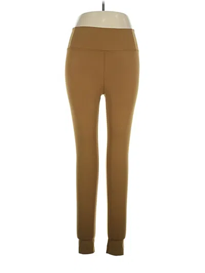 Pre-owned Girlfriend Collective Active Pants In Brown