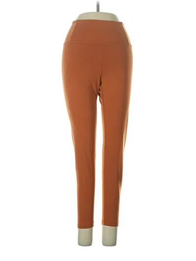 Pre-owned Girlfriend Collective Active Pants In Brown