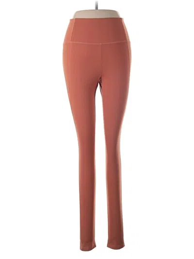 Pre-owned Girlfriend Collective Active Pants In Brown
