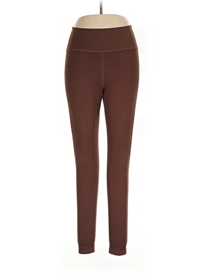 Pre-owned Girlfriend Collective Active Pants In Brown