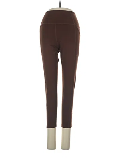 Pre-owned Girlfriend Collective Active Pants In Brown