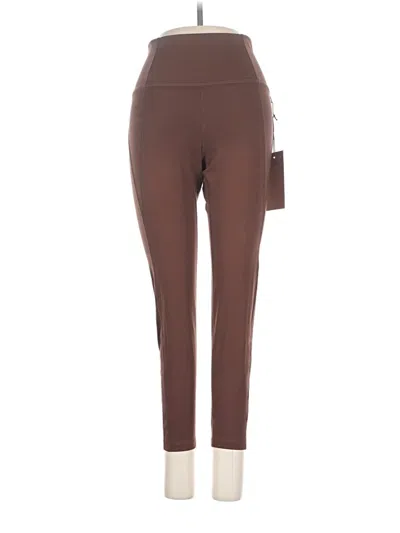 Pre-owned Girlfriend Collective Active Pants In Brown
