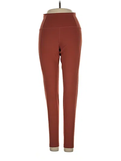 Pre-owned Girlfriend Collective Active Pants In Brown