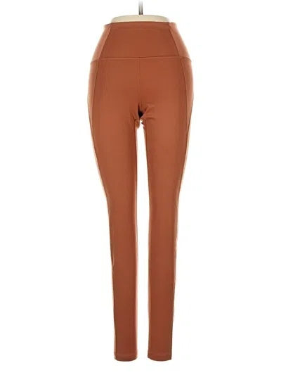 Pre-owned Girlfriend Collective Active Pants In Brown