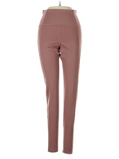 Pre-owned Girlfriend Collective Active Pants In Brown