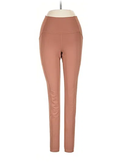 Pre-owned Girlfriend Collective Active Pants In Brown