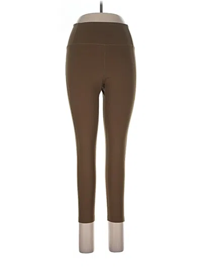 Pre-owned Girlfriend Collective Active Pants In Brown