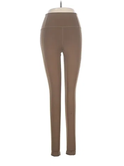 Pre-owned Girlfriend Collective Active Pants In Brown