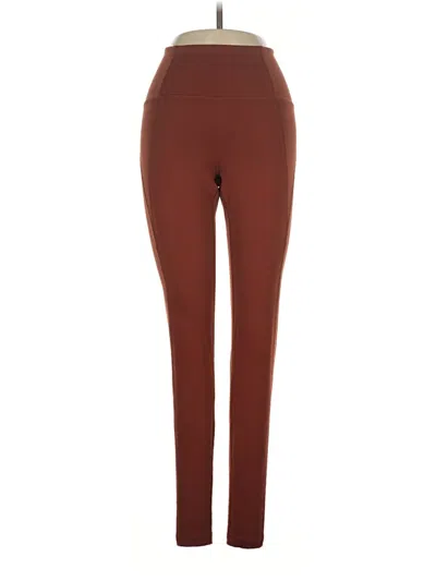 Pre-owned Girlfriend Collective Active Pants In Brown