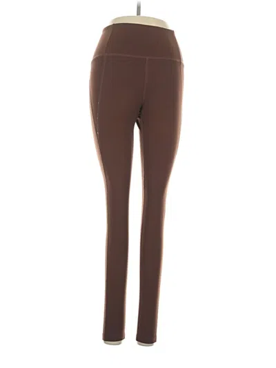 Pre-owned Girlfriend Collective Active Pants In Brown