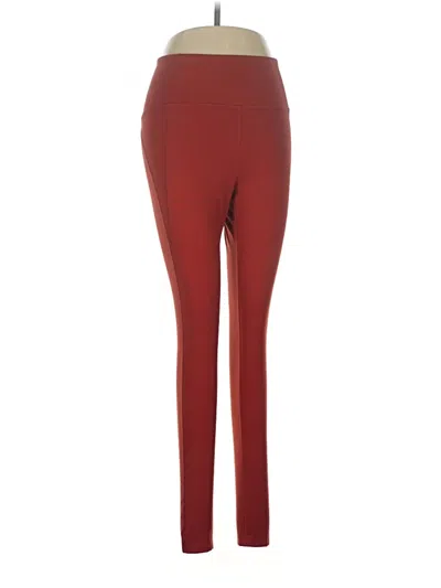 Pre-owned Girlfriend Collective Active Pants In Burgundy