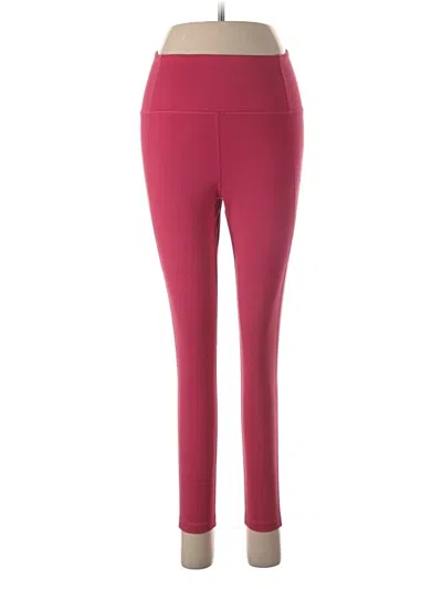 Pre-owned Girlfriend Collective Active Pants In Burgundy