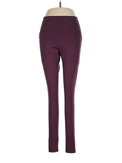 Pre-owned Girlfriend Collective Active Pants In Burgundy