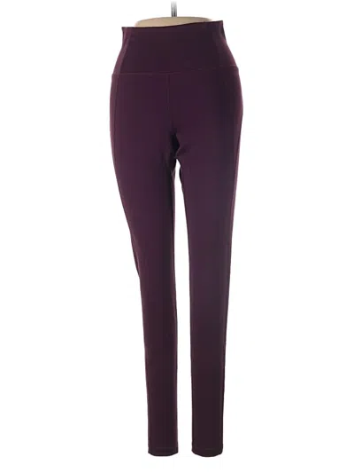 Pre-owned Girlfriend Collective Active Pants In Burgundy