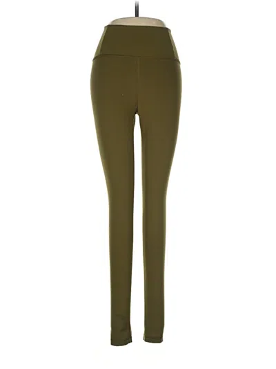 Pre-owned Girlfriend Collective Active Pants In Green