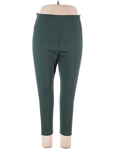 Pre-owned Girlfriend Collective Active Pants In Green