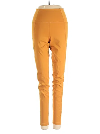 Pre-owned Girlfriend Collective Active Pants In Orange